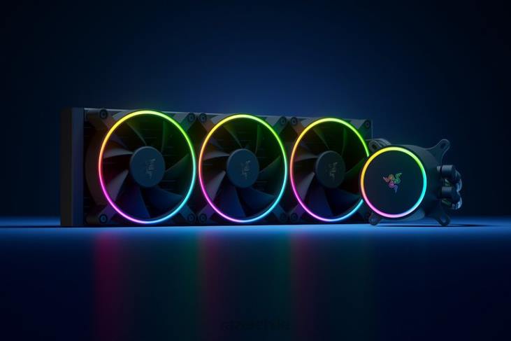 un color componente de computadora 6B0F18 Enfriador de líquido hanbo chroma rgb aio (tapa de bomba argb) Razer