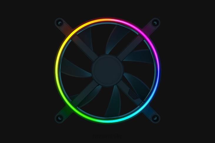 un color componente de computadora 6B0F20 croma kunai - 3 ventiladores Razer