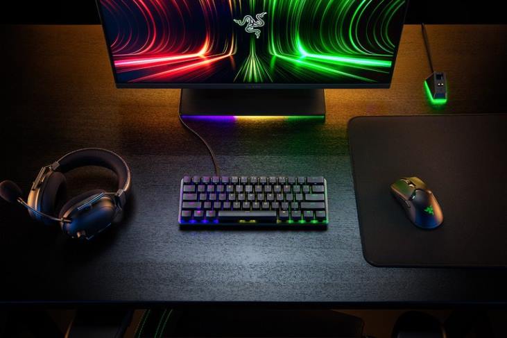 un color teclado 6B0F73 Huntsman mini analógico - nosotros Razer