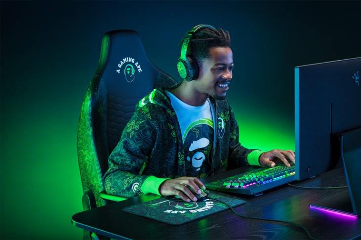 un color silla de juego 6B0F125 iskur x Razer X *A Bathing Ape