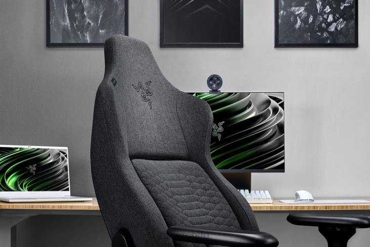 un color silla de juego 6B0F137 iskur - tela gris oscuro Razer